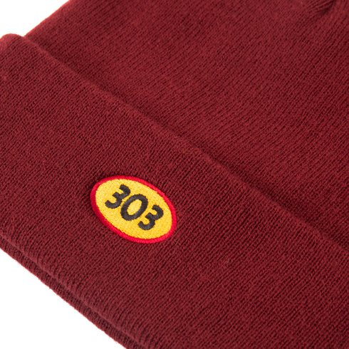303 Boards - Oval Beanie (Crimson)